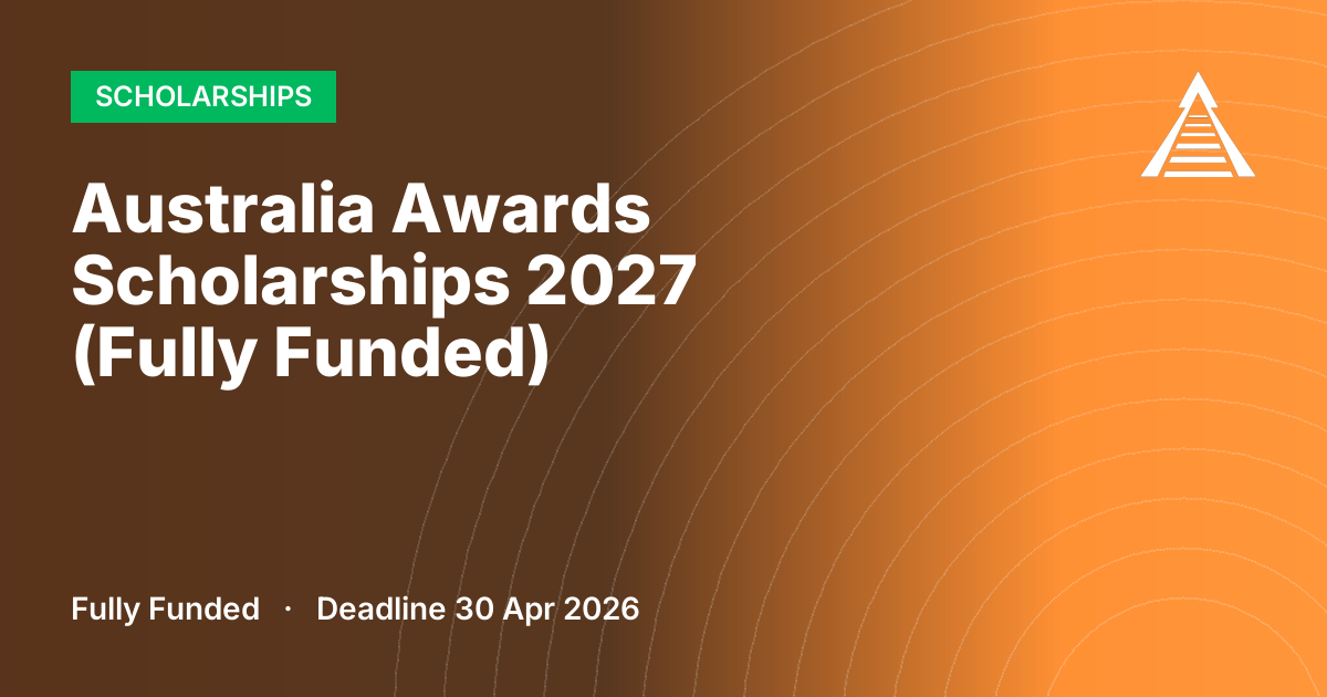Australia Awards Scholarships 2027 (Fully Funded)