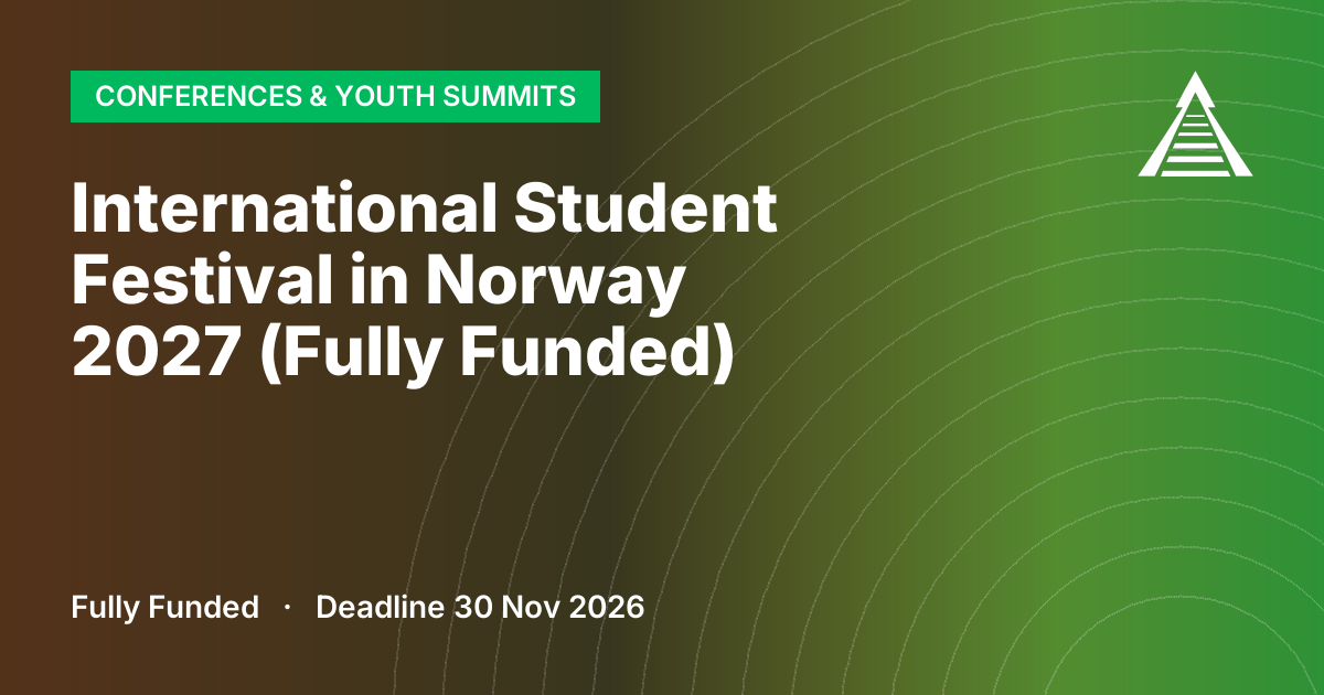 International Student Festival in Norway 2027 (Fully Funded)