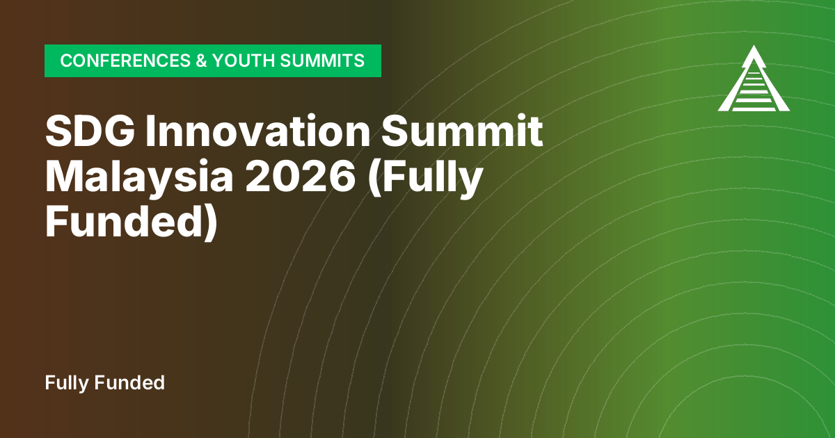 SDG Innovation Summit Malaysia 2026 (Fully Funded)